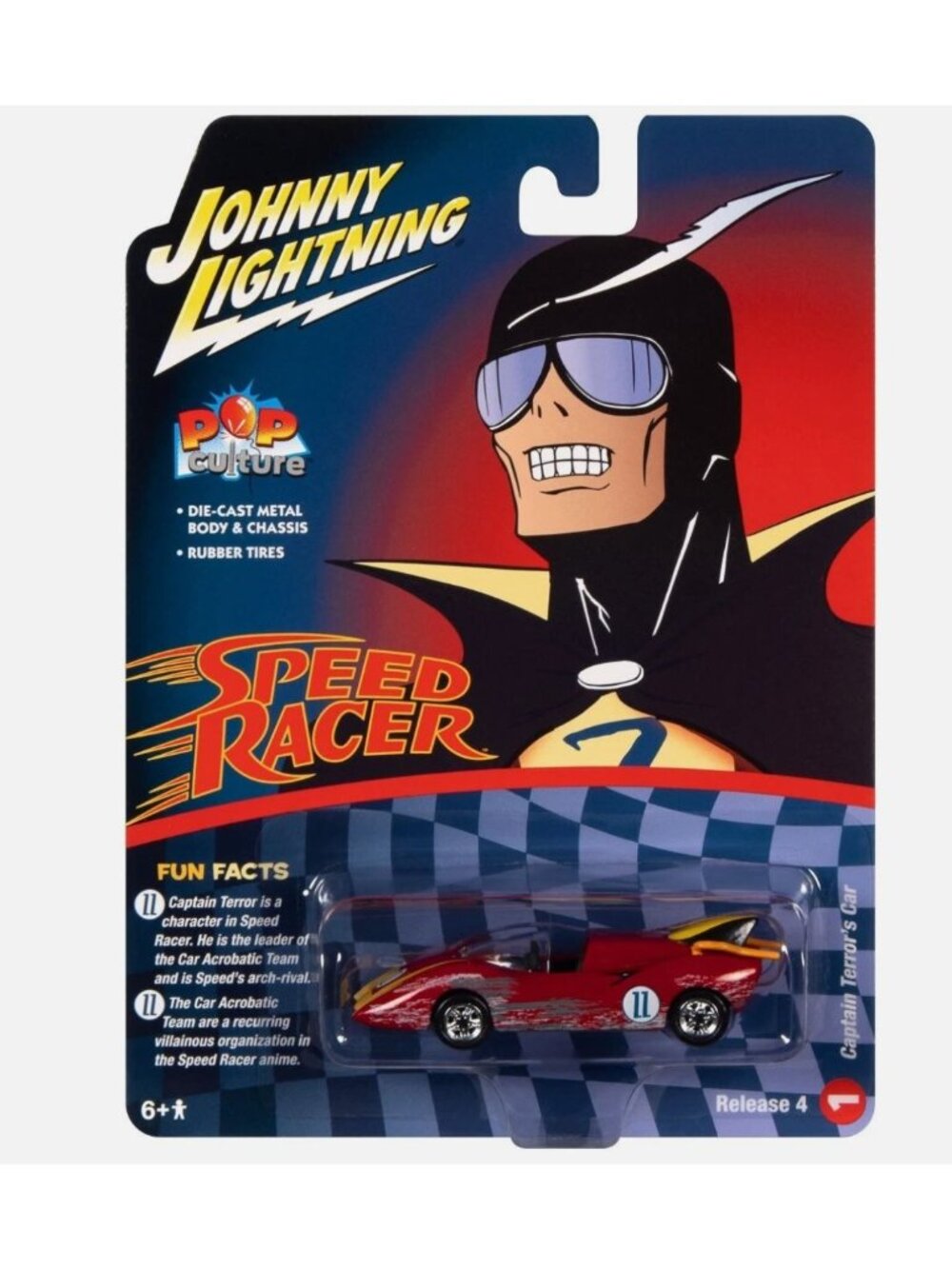 Johnny Lightning Pop Culture Speed Racer Captain Terrors Car 2022 Release 4 Die-